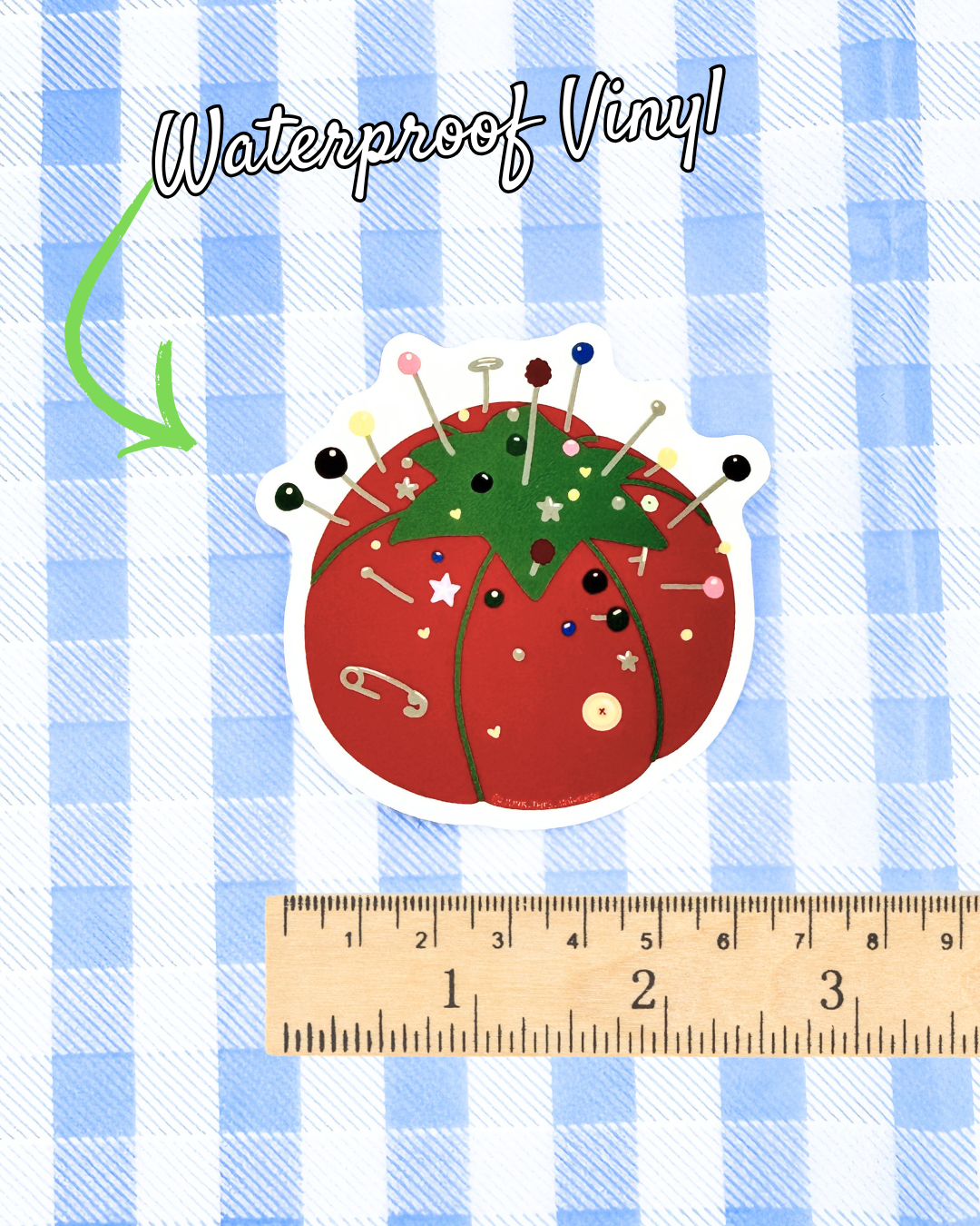 Vinyl Sticker - Tomato Pin Cushion
