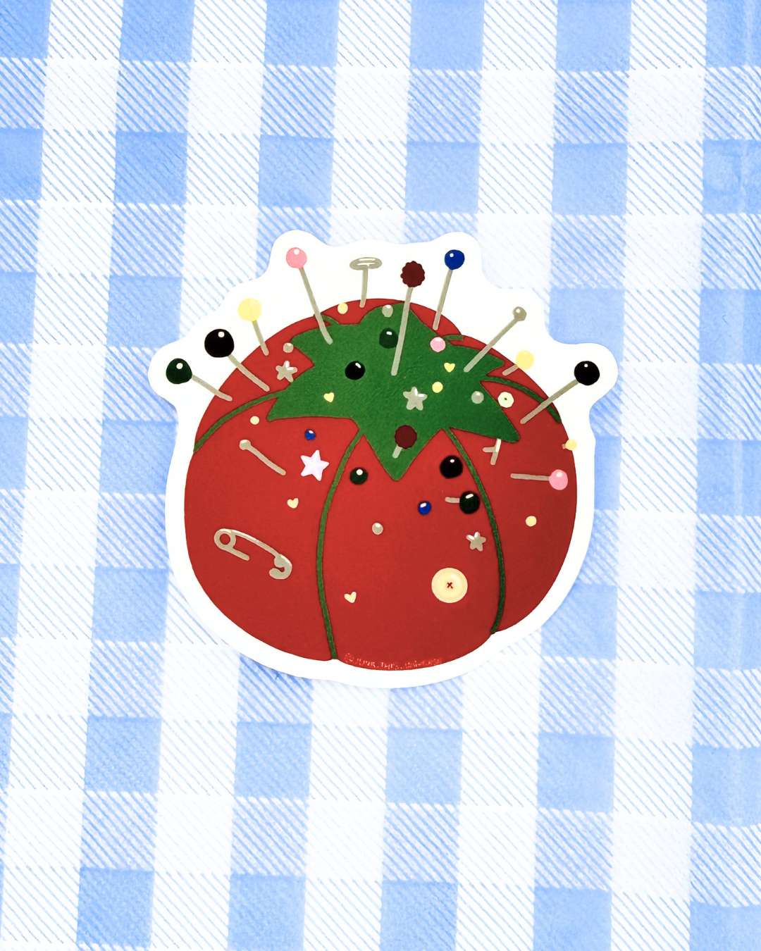 Vinyl Sticker - Tomato Pin Cushion