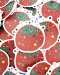 Vinyl Sticker - Tomato Pin Cushion