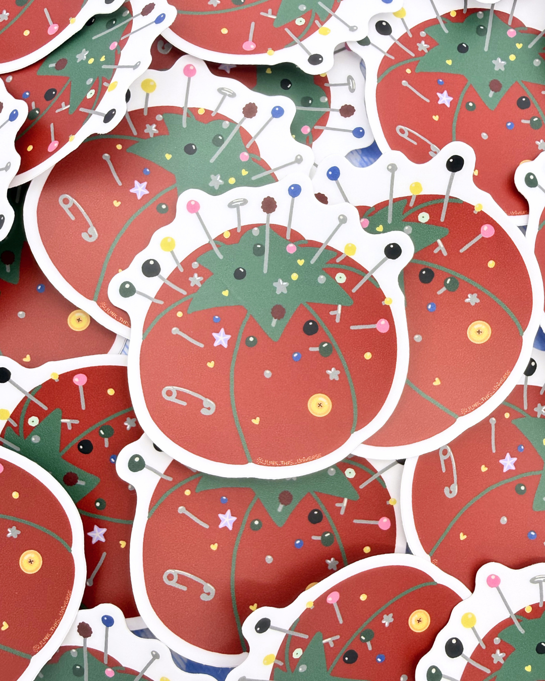 Vinyl Sticker - Tomato Pin Cushion