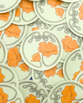 Vinyl Sticker - California Poppies by @icamo_art