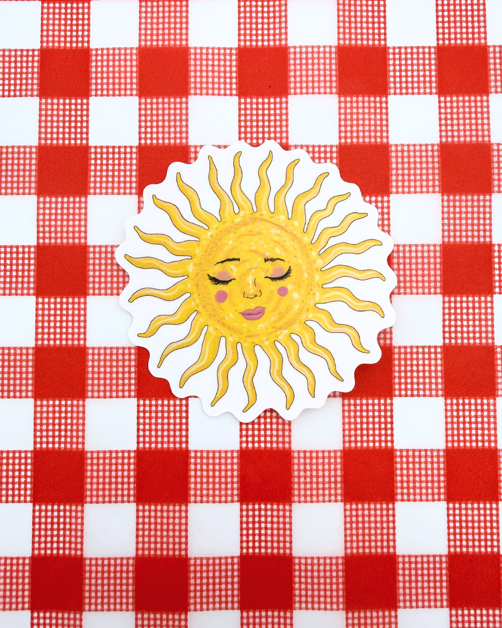 Vinyl Sticker - Sunshine Girl - Sun with Face