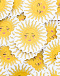 Vinyl Sticker - Sunshine Girl - Sun with Face