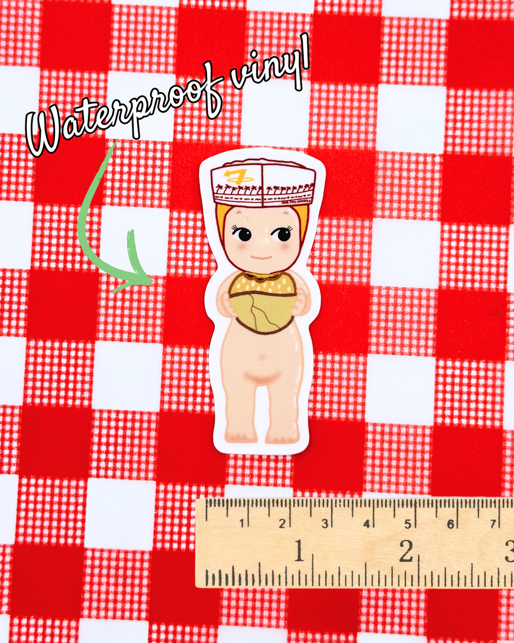 Vinyl Sticker - California Burger Trinket Angel Baby