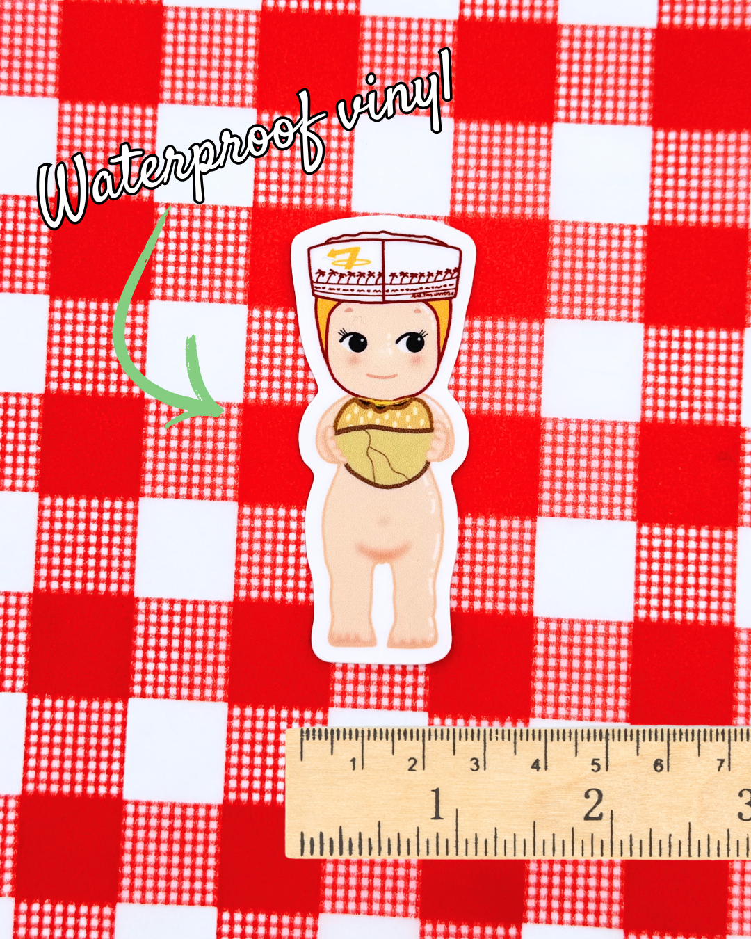 Vinyl Sticker - California Burger Trinket Angel Baby