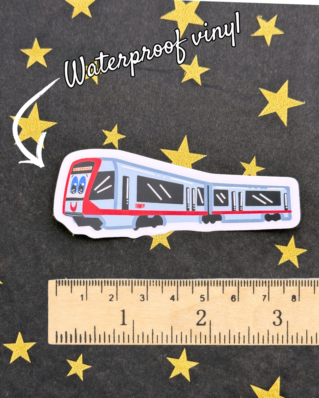 Vinyl Sticker - San Francisco Friends - Muni Train Friend