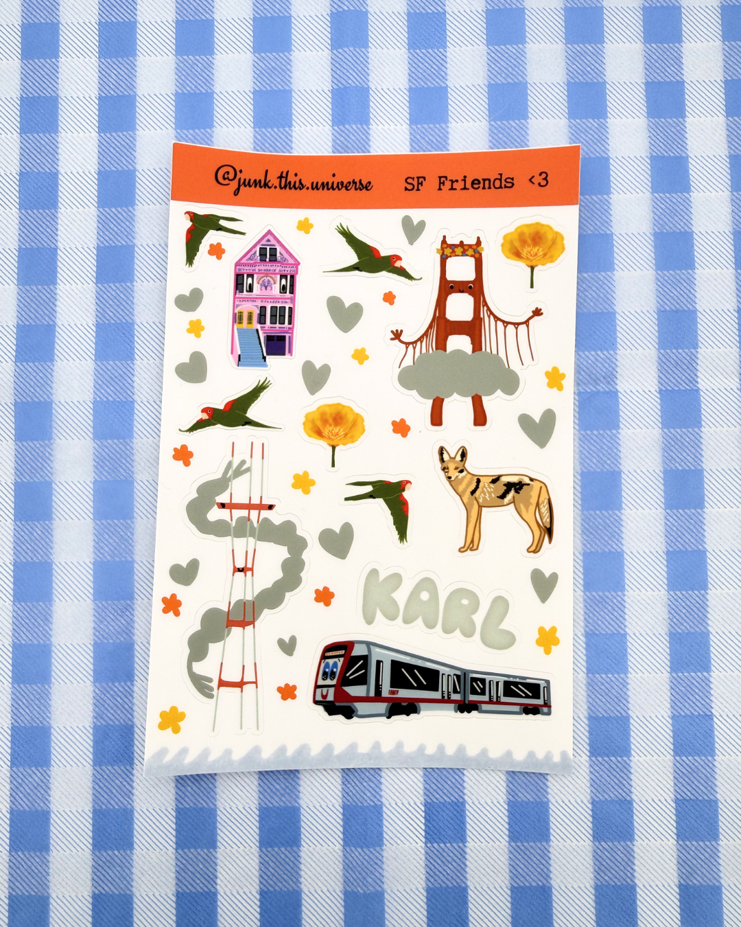 Sticker Sheet - San Francisco Friends