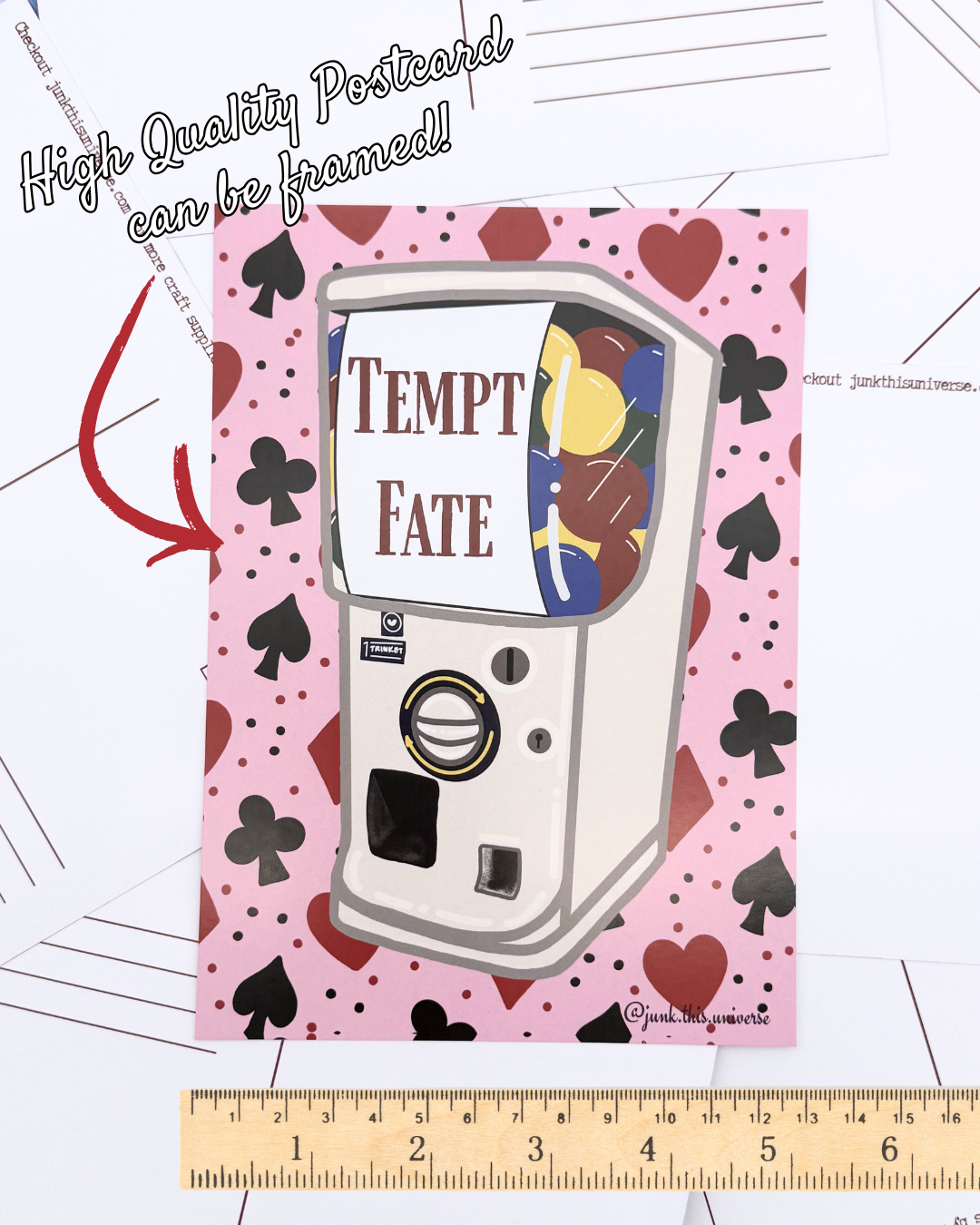 5x7 Print / Postcard - Tempt Fate Capsule Machine