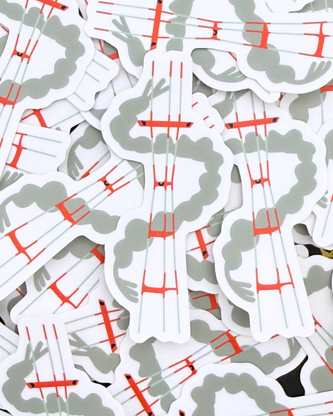 Vinyl Sticker - San Francisco Friends - Foggy Sutro Tower Friend