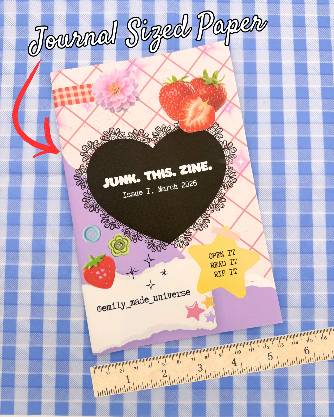 Junk.this.zine Issue 1 - March 2026 - Buttons & Flowers