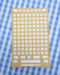Sticker Sheet - QWERTY Alphabet - Keyboard Alphabet Stickers