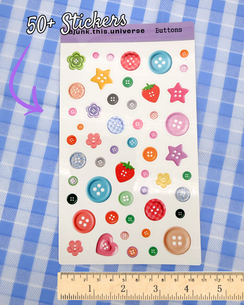 Sticker Sheet - Buttons