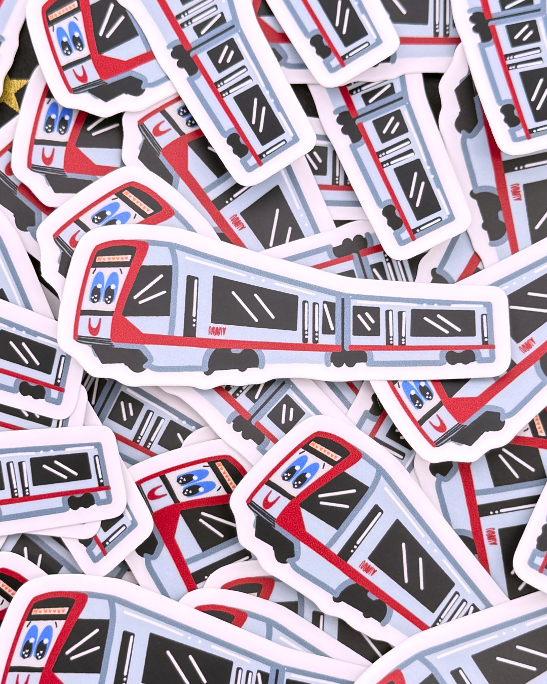 Vinyl Sticker - San Francisco Friends - Muni Train Friend