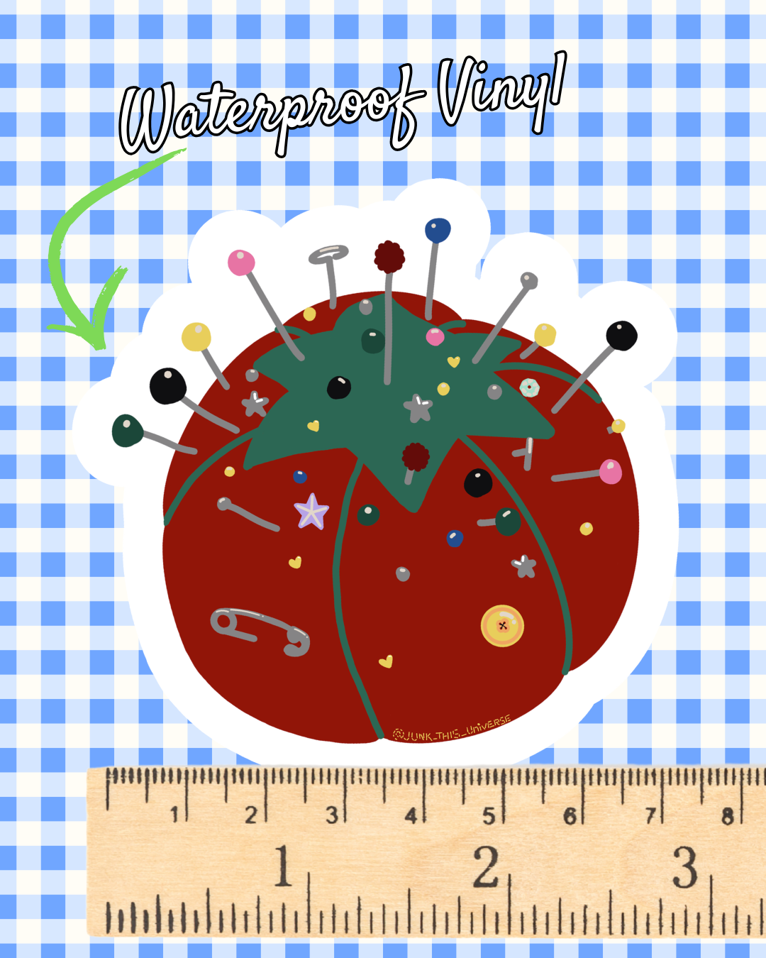 Vinyl Sticker - Tomato Pin Cushion