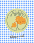 Vinyl Sticker - California Poppies by @icamo_art