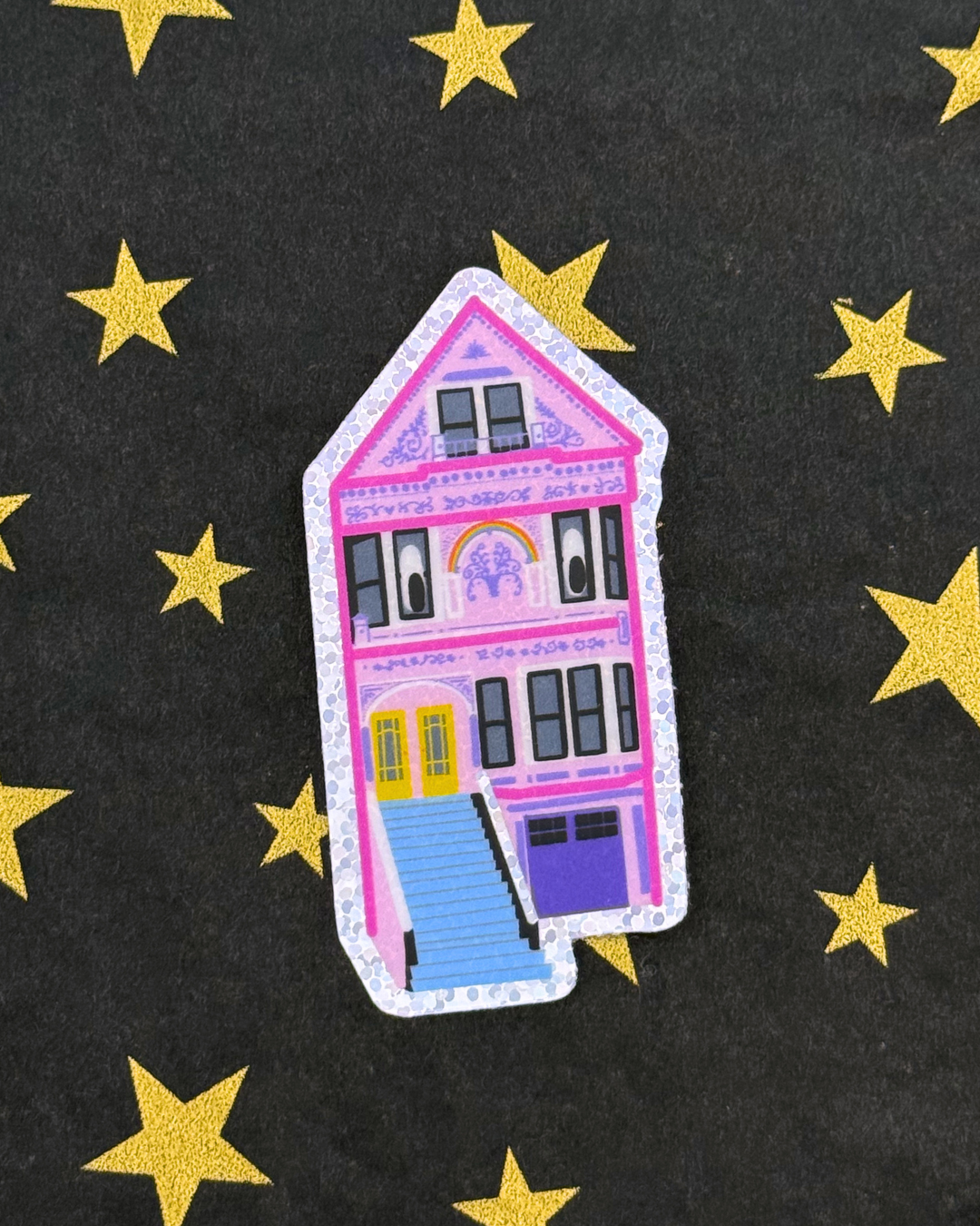 Vinyl Sticker - San Francisco Friends - The Pink Lady - Victorian House