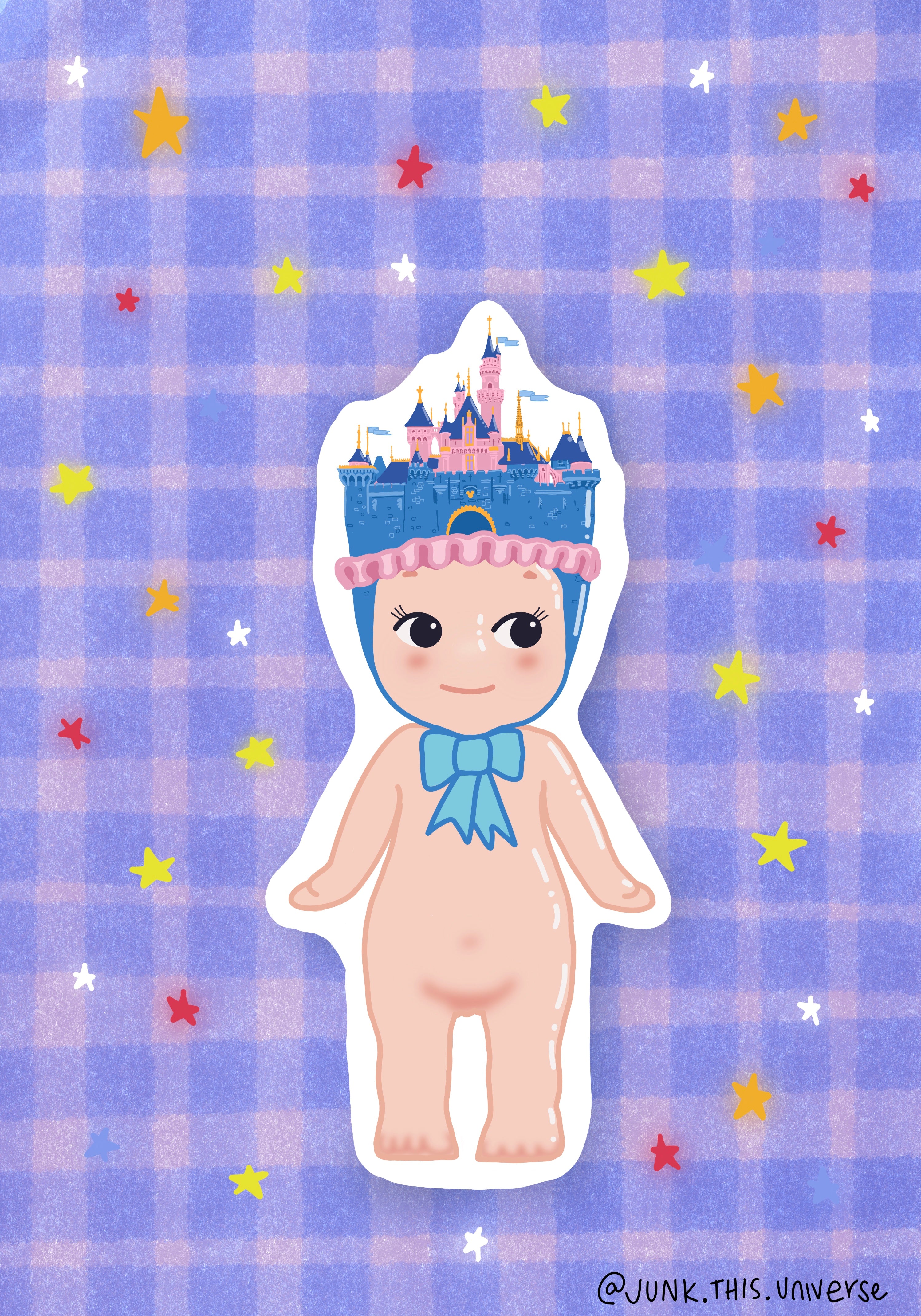 Vinyl Sticker - Fantasy Land on the Brain Trinket Angel Baby (Preorder, ships July 18th)
