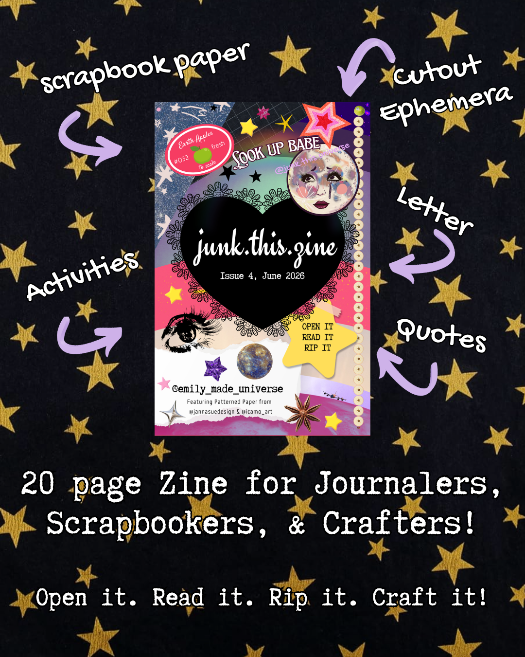 Junk.this.zine Issue 4 - June 2026 - Look Up Babe!