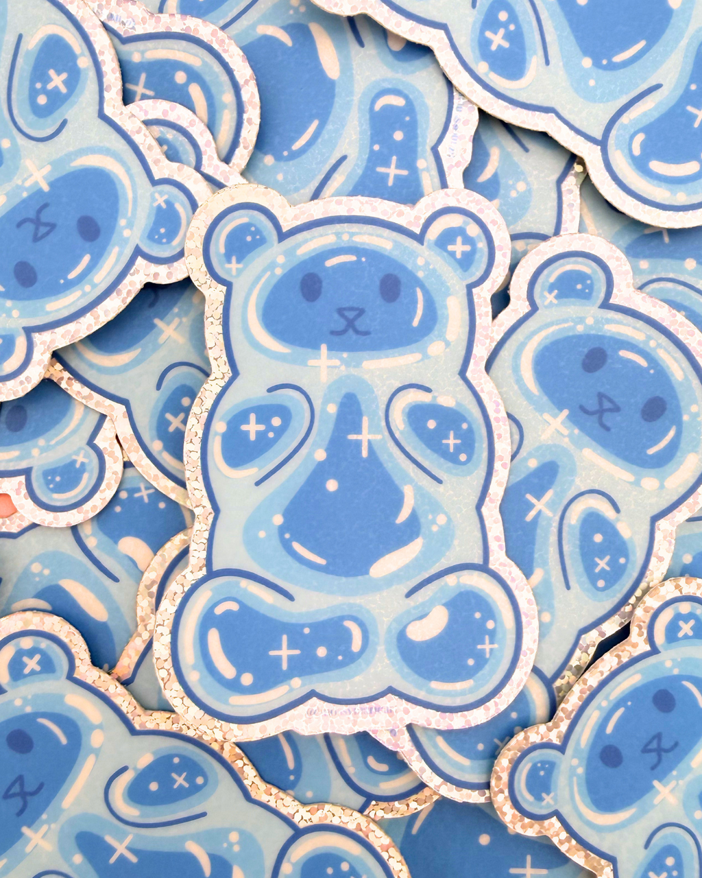 Vinyl Sticker - Gummi Bear Blue Raspberry