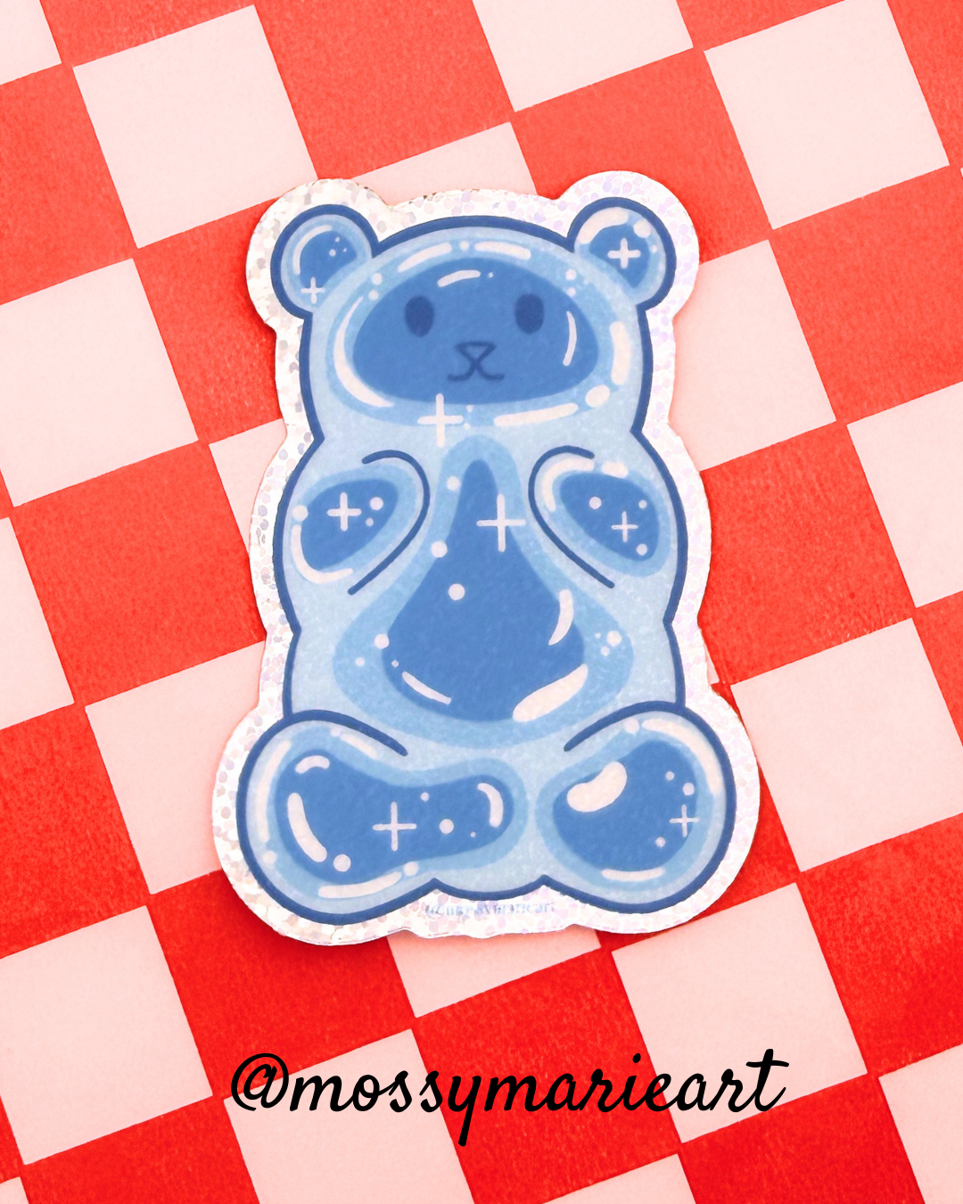 Vinyl Sticker - Gummi Bear Blue Raspberry