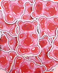 Vinyl Sticker - Gummi Bear Strawberry