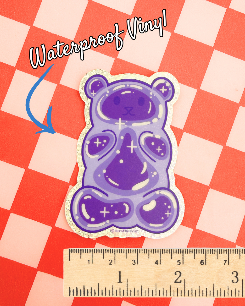 Vinyl Sticker - Gummi Bear Purple