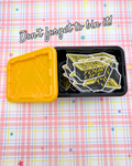 Vinyl Sticker - Bin Your Life - Black & Yellow Bin