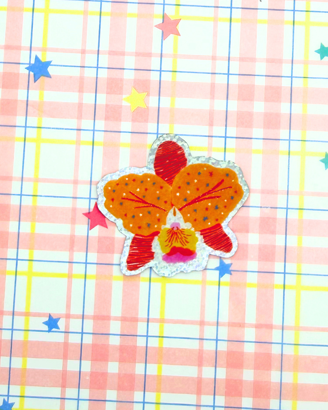 Vinyl Sticker - Whimsical Orchid
