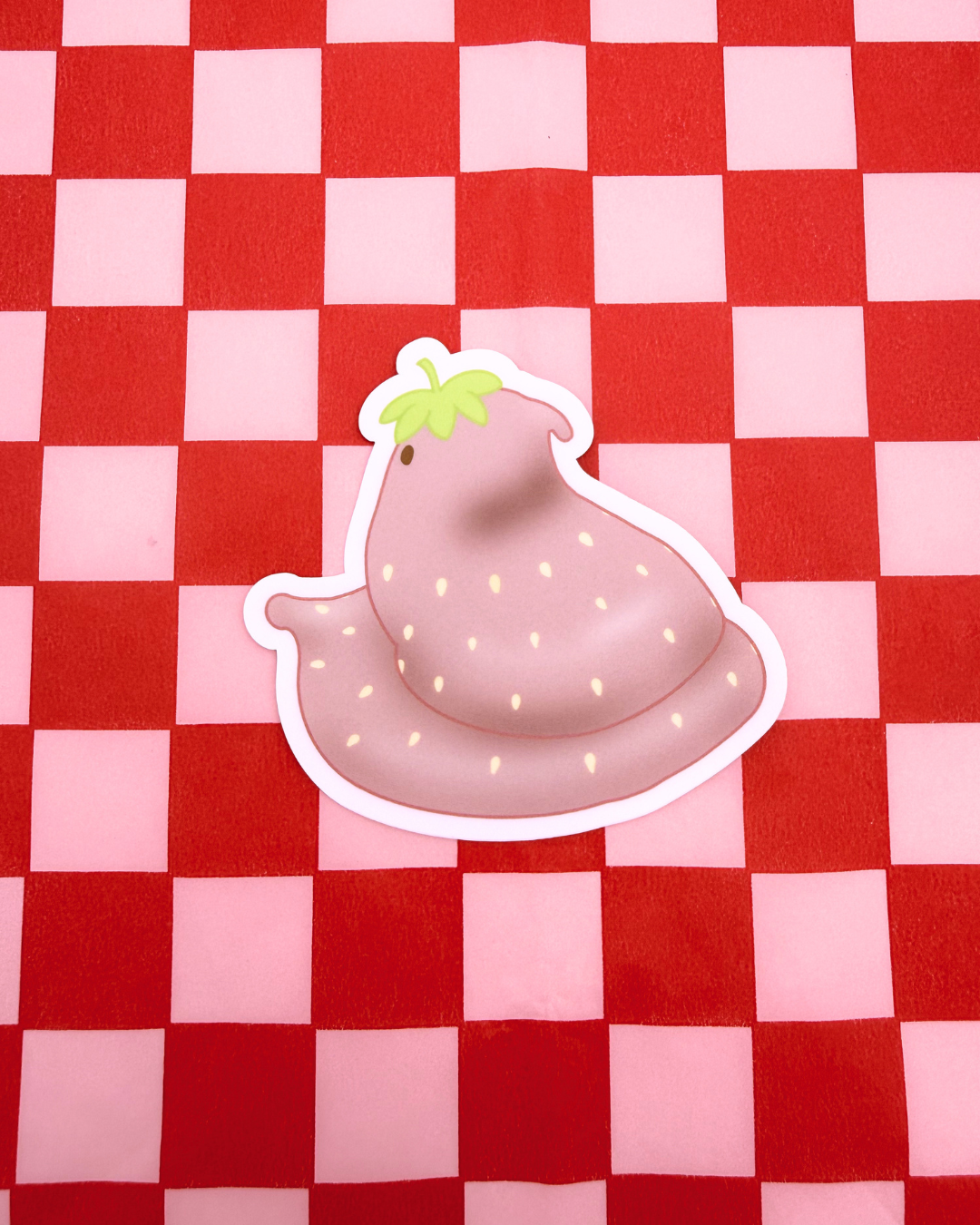 Vinyl Sticker - Strawberry Marshmallow Bird