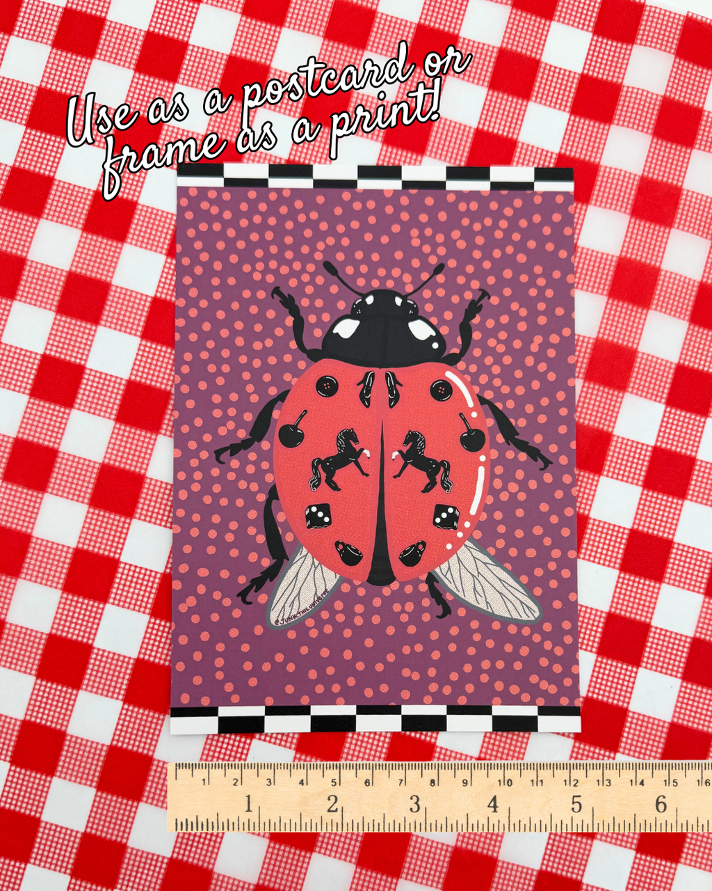 5x7 Print / Postcard - Trinket Lady(bug)