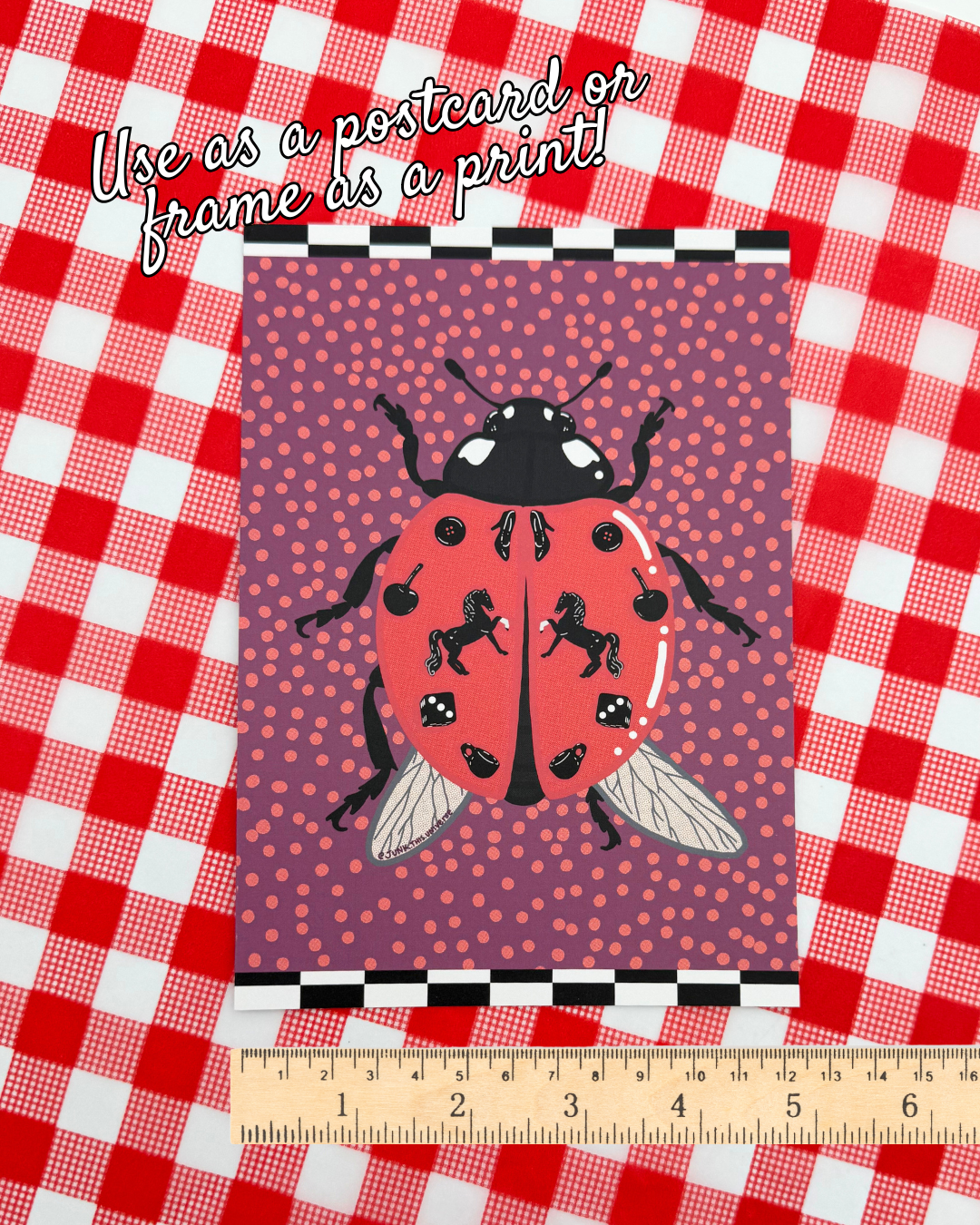 5x7 Print / Postcard - Trinket Lady(bug)