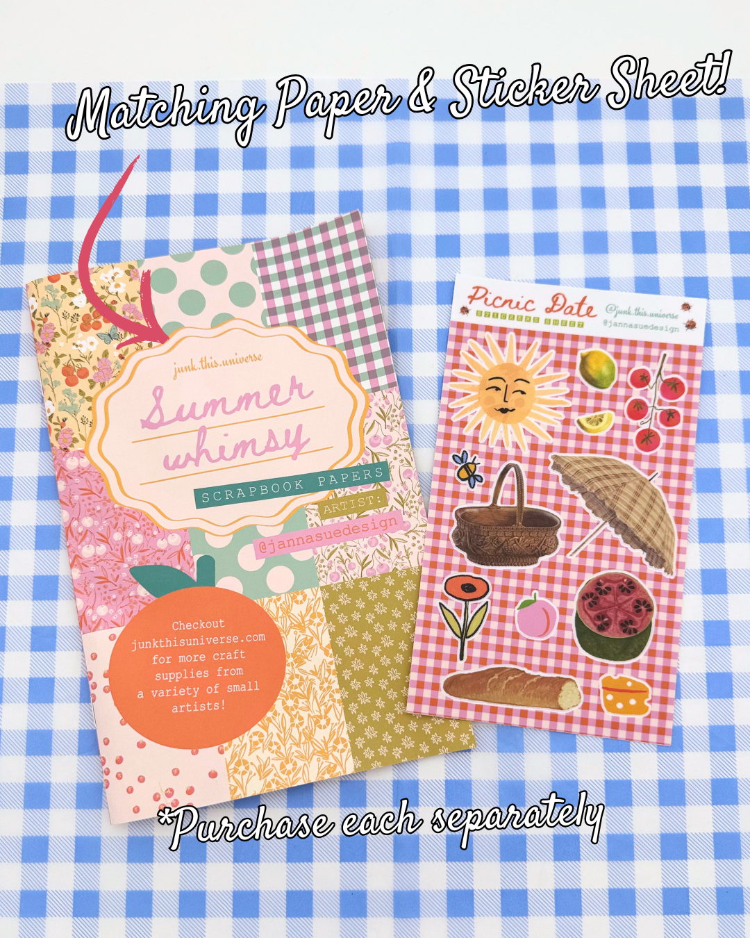Vinyl Sticker Sheet - Picnic Date