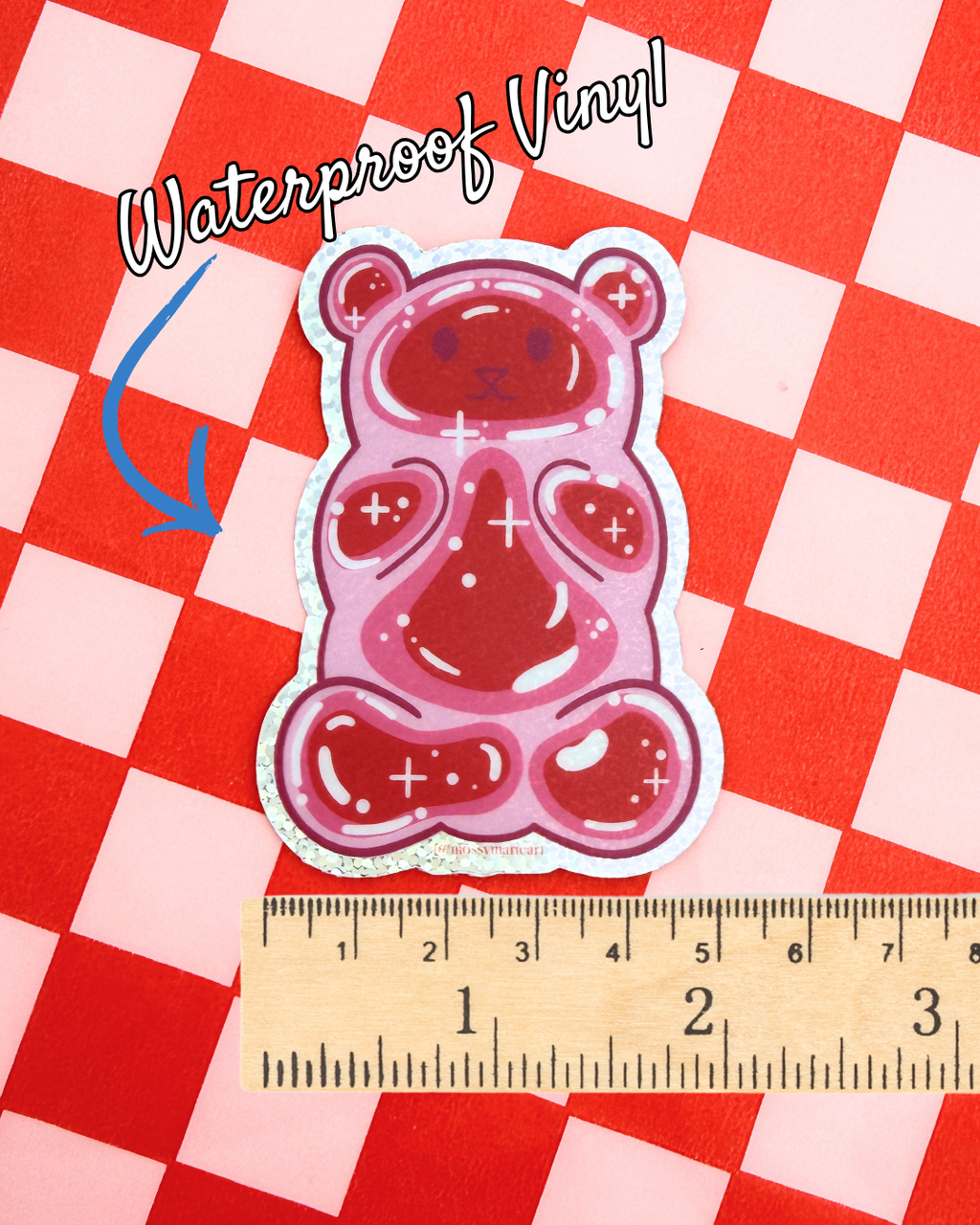 Vinyl Sticker - Gummi Bear Strawberry