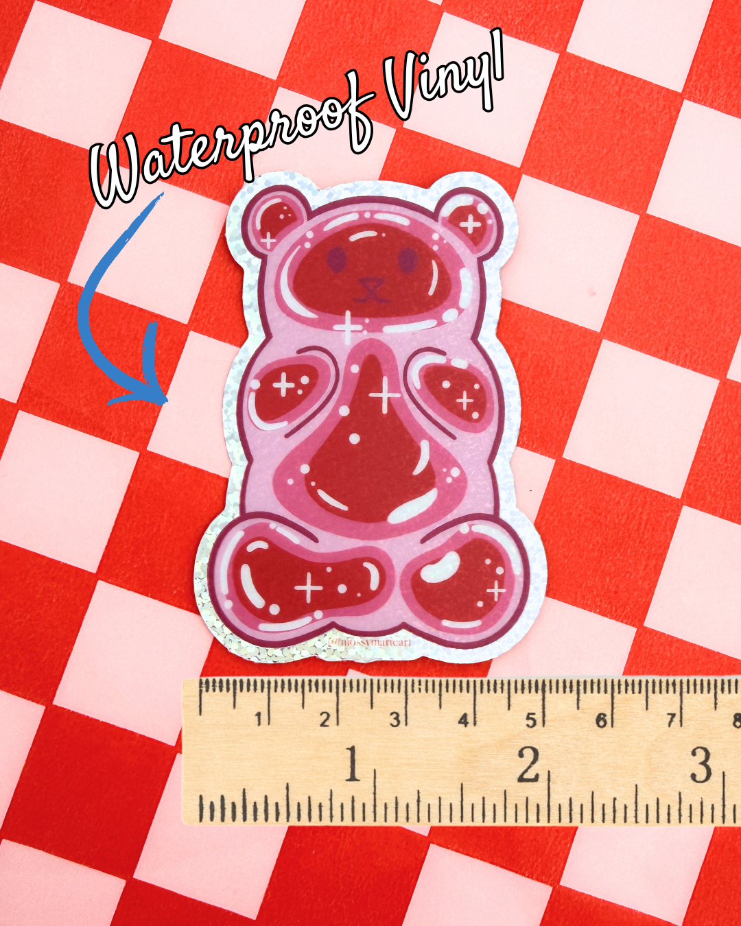 Vinyl Sticker - Gummi Bear Strawberry