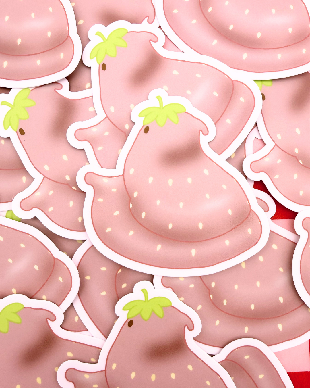 Vinyl Sticker - Strawberry Marshmallow Bird