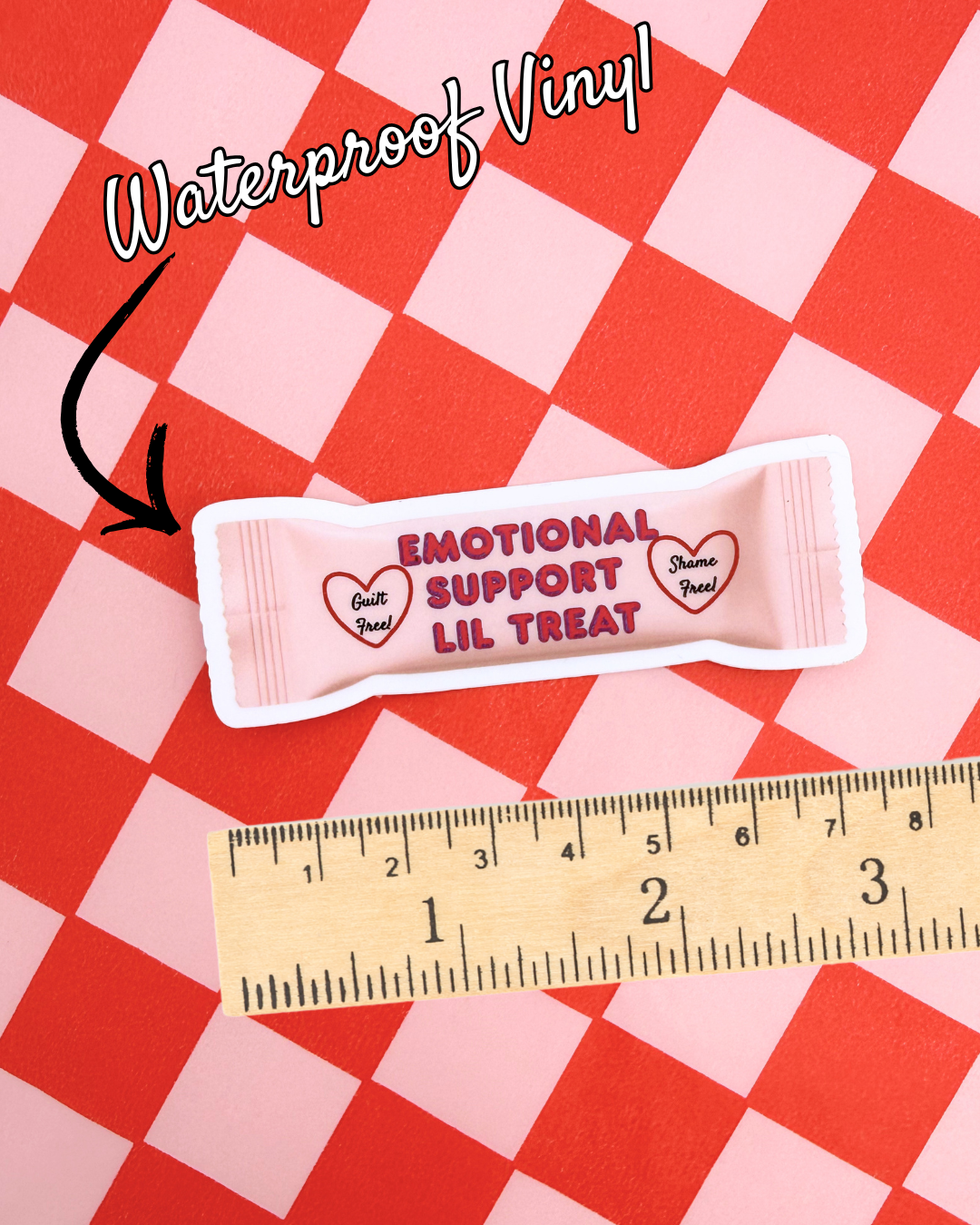 Vinyl Sticker - Candy Emotional Support Treat
