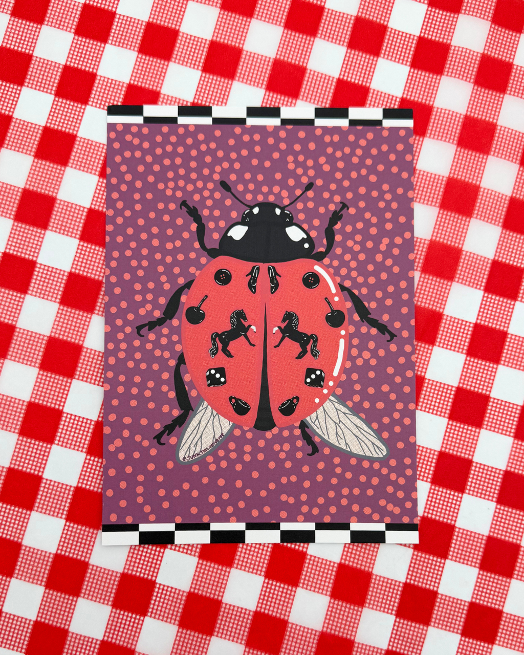 5x7 Print / Postcard - Trinket Lady(bug)